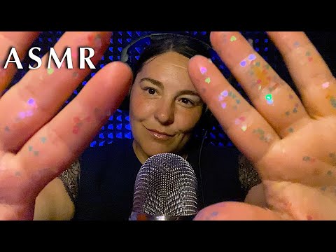 Видео: Асмр. Уснуть через 15 минут, массаж лица с глиттером.