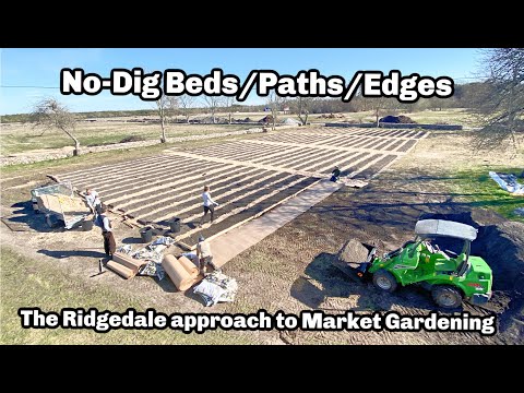 Видео: Создание грядок без перекопки/обработки. Грядки.Тропки.Края