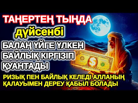 Видео: дүйсенбі Балаң миллиондап ақша тауып ата анасын қатты қуантады,шыққан бүкіл тілегің орындалады