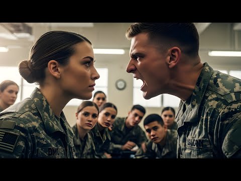 Видео: 4 новобранца решили унизить её в столовой — но через 40 секунд они лежали на полу!