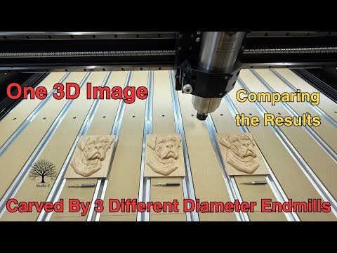 Видео: Вырезание изображения 3 раза тремя концевыми фрезами разного диаметра на фрезерном станке с ЧПУ