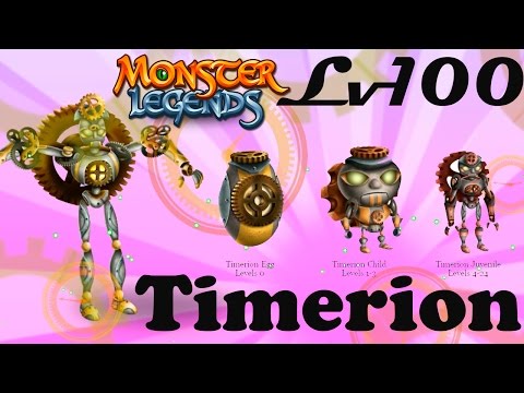 Видео: Timerion монстр на прокачку Monster Legends