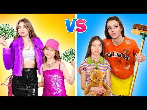 Видео: Бедная Мама vs Богатая Мама | Жизнь Подростка из Богатой и Нищей Семьи
