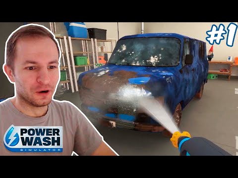 Видео: НИЛАМОП УСТРОИЛСЯ МОЙЩИКОМ: МОЕМ ФУРГОН В ГАРАЖЕ | PowerWash Simulator #1