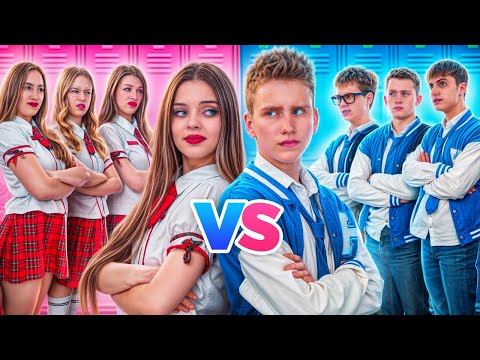 Видео: Парни VS Девушки Челлендж! Кто Станет Самым Популярным?