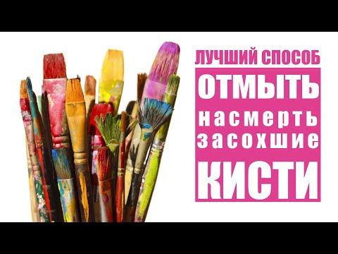 Видео: Как отмыть безнадежно высохшие в масляной краске кисти (только синтетика)| Лучший способ