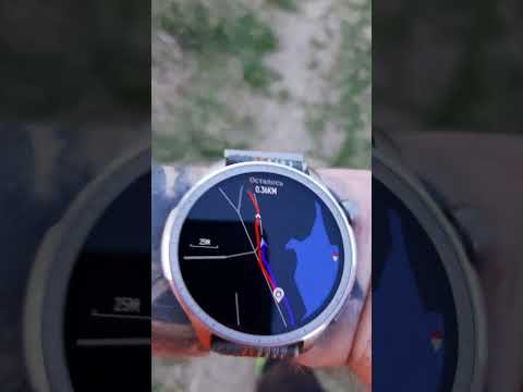 Видео: навигация по загруженному маршруту (amazfit balance)