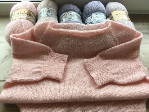 Видео: МОДНЫЙ,СТИЛЬНЫЙ ПРОСТОЙ ПУЛОВЕР СПИЦАМИ! Alize Angora Gold МОЙ ОТЗЫВ.