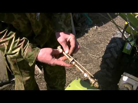 Видео: Тяж. мотоблоки лебедка для фрезы