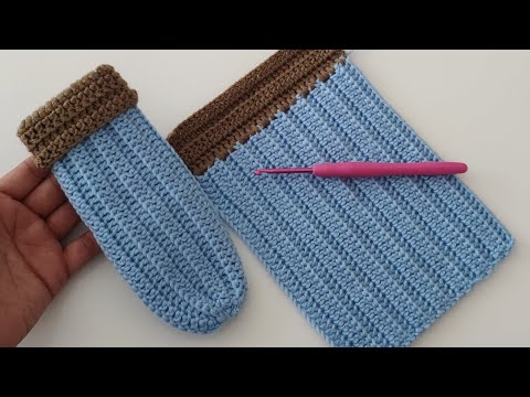 Видео: Как связать детский носок крючком / очень простой и бесплатный узор носка крючком для начинающих
