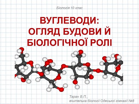 Видео: Будова та функції вуглеводів