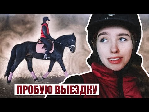 Видео: Первая ВЫЕЗДКОВАЯ Тренировка ! VLOG конюшня