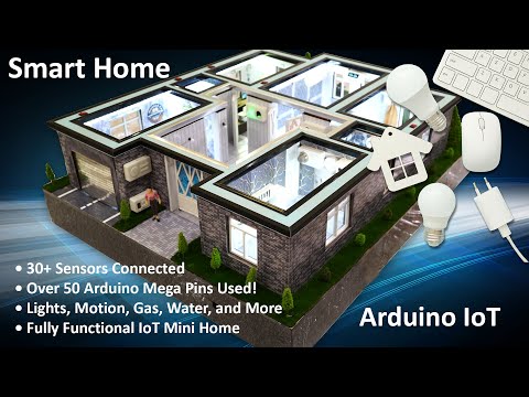 Видео: Умный дом на Arduino: Масштабный макет с 30+ датчиками