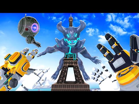 Видео: НАСАДИТЬ КАЙДЗЮ НА ЭЙФЕЛЕВУ БАШНЮ - Kaiju Battle Simulator VR