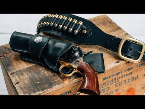 Видео: Изготовление кожаной ковбойской кобуры и ремня в стиле Иствуда