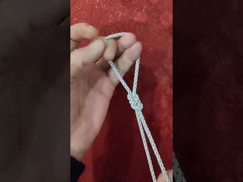 Видео: Мастер-класс по завязыванию узлов на верёвке.Рыбацкая петля #shorts