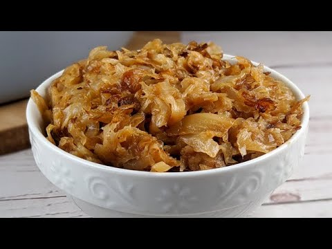 Видео: Капуста карамелизированная без сахара! Невероятный ! Вкусный рецепт есть со всем!