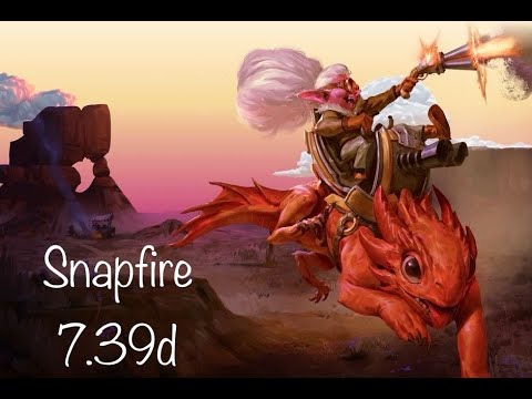 Видео: Snapfire 7.39d gameplay. Гайд на Бабулю от 9к керри