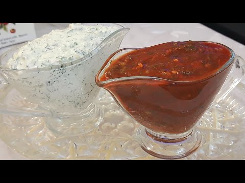 Видео: Два вкусных соуса Белый-Красный