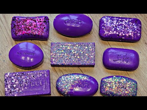 Видео: ASMR SOAP. 💜💜Резка сухого мыла. Satisfying video💜💜