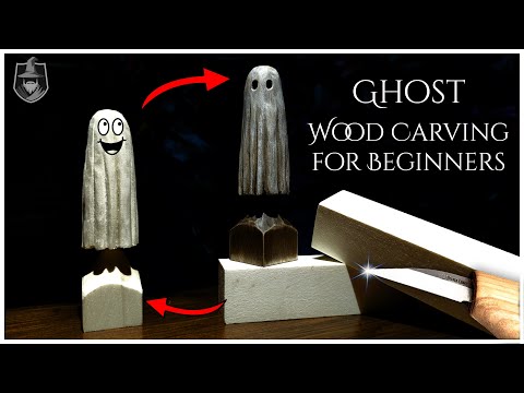 Видео: Резьба по дереву для НАЧИНАЮЩИХ 👻 Призрак: Урок Простой