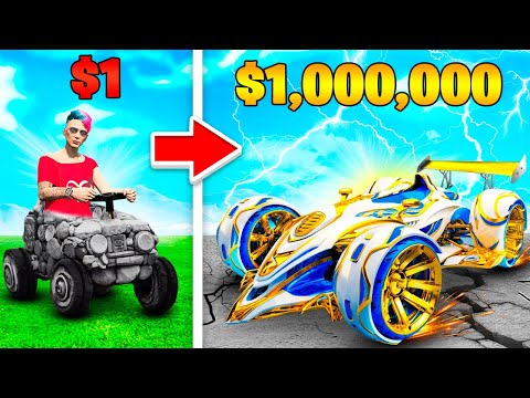 Видео: ПРОКАЧАЛ МАШИНУ ЗА $1 ДО МАШИНЫ ЗА $1,000,000 в ГТА 5 ОНЛАЙН (GTA 5 ONLINE)