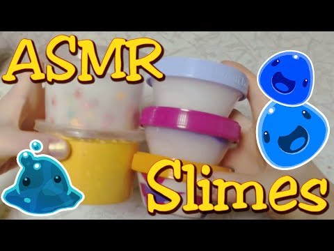 Видео: ASMR slimes from glue Elmers & Cleopatra 💙 АСМР слаймы из нового клея 💜