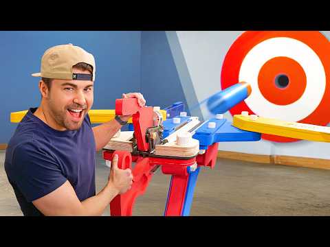 Видео: Самый большой в мире арбалет Nerf! с Джессером