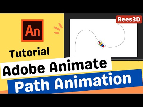 Видео: Учебное пособие Adobe Animate 🏃 Анимация траектории --- Траектория движения --- Rees3D.com
