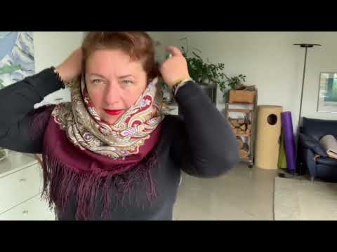 Видео: Павловопасадский платок 125 «Февраль»