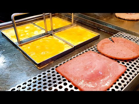 Видео: Лучший корейский стрит-тост! Тост Иссака, яичный тост, тост с беконом, Отличная цена! $2 тост