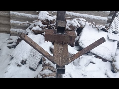 Видео: Станок для розпилу дров без помічника..