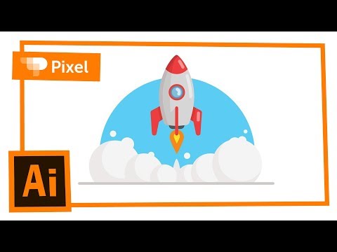 Видео: Рисуем ракету в Adobe Illustrator