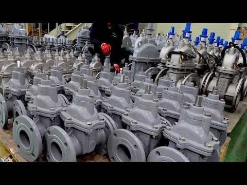 Видео: Как производятся клапаны, которые перекачивают воду в городе – Корейский завод клапанов