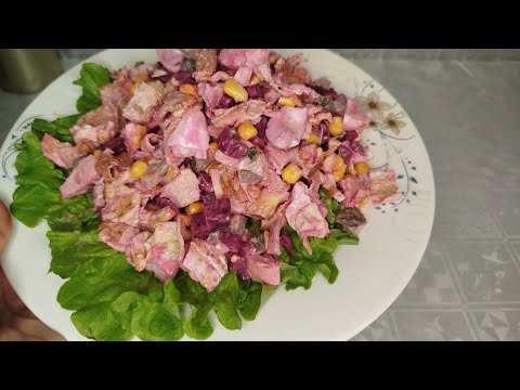 Видео: Витаминный салат со свеклой и овощами.3. Fresh Beet Salad | Simple & Tasty.