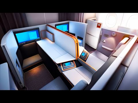 Видео: Бизнес-люкс A350 Malaysia Airlines (ранее первый класс) Рейс из Куала-Лумпура в Токио