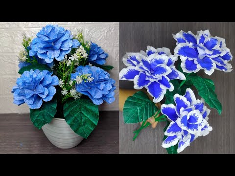 Видео: Как сделать красивый цветок из полиэтиленового пакета | Цветочные ремесла