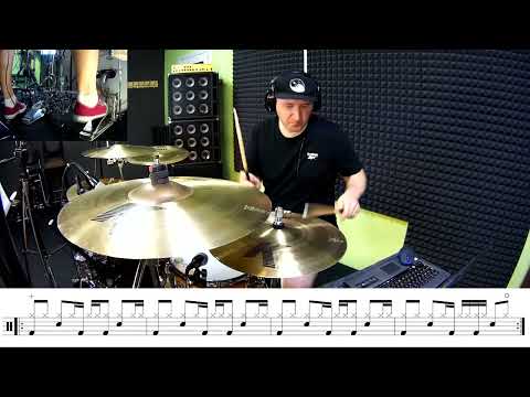 Видео: Animal Джаz "Три полоски" (Live версия/Барабанные ноты)