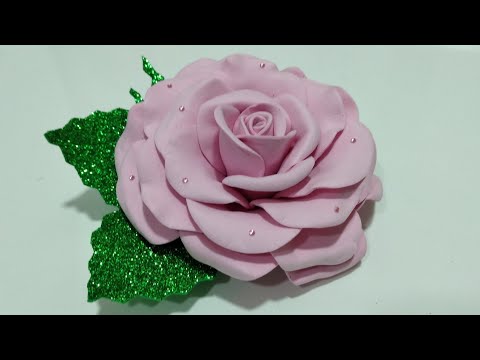 Видео: Роза из фоамирана