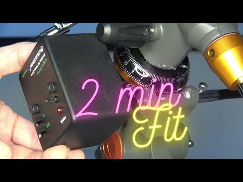 Видео: Как установить двигатель на телескоп Celestron за считанные минуты... Звучит сложно, но на самом ...