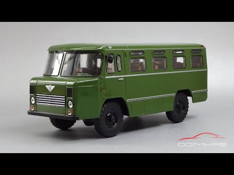 Видео: Наши Автобусы: масштабная модель армейского автобуса АС-38 Start Scale Models by Modimio Engineering