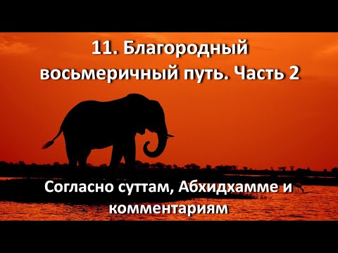 Видео: 11. Благородный восьмеричный путь. Часть 2