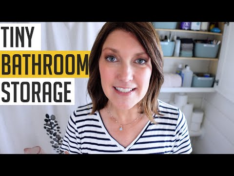 Видео: Как я оптимизирую пространство для хранения вещей в ванной комнате моего крошечного дома
