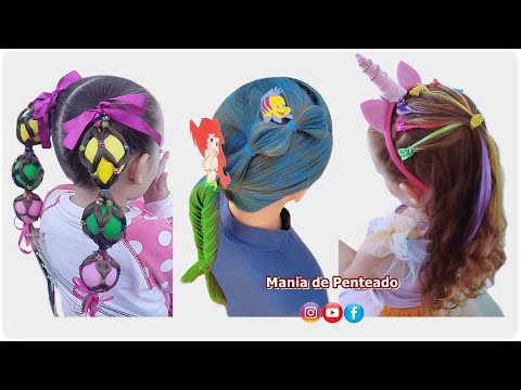Видео: Веселые прически для сумасшедших волос | День сумасшедших волос | Уроки по прическам для девочек 🥰