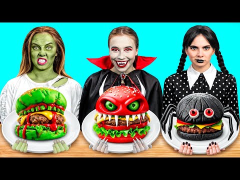 Видео: Кулинарный Челлендж: Уэнсдей vs Вампир vs Зомби от TeamTeen Challenge