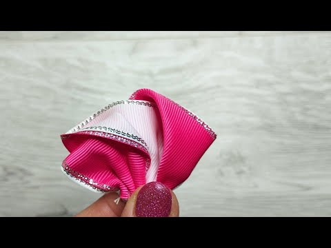 Видео: Делаются просто а смотрятся шикарноБантики из репсовой ленты