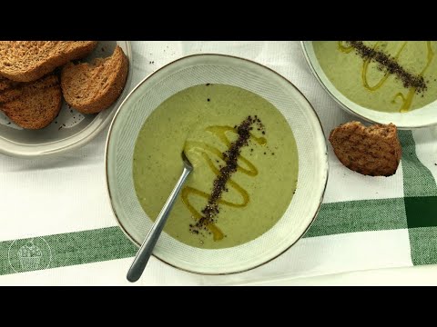 Видео: Полезный CУП-ПЮРЕ из БРОККОЛИ 🥦 | Крем-Суп | Healthy BROCCOLI SOUP recipe | LENA COOKING