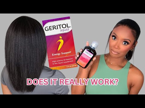 Видео: НАКОНЕЦ-ТО! Мои 8-месячные новости о Геритоле для волос! Действительно ли он помогает избавиться ...