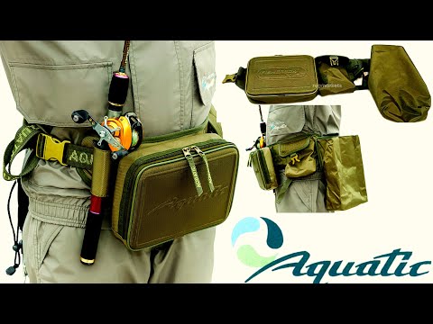 Видео: Классная поясная сумка, для ходовой рыбалки Aquatic. Обзор сумки. Экипировка для рыбалки.