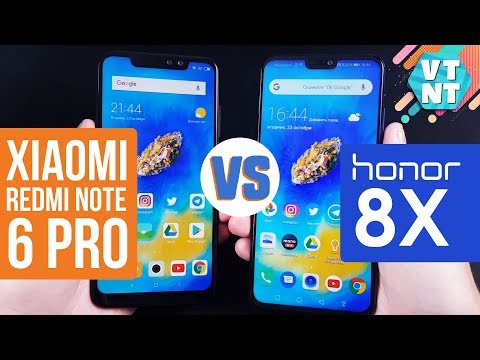 Видео: Xiaomi Redmi Note 6 Pro vs Huawei Honor 8x Сравнение. Какой купить?